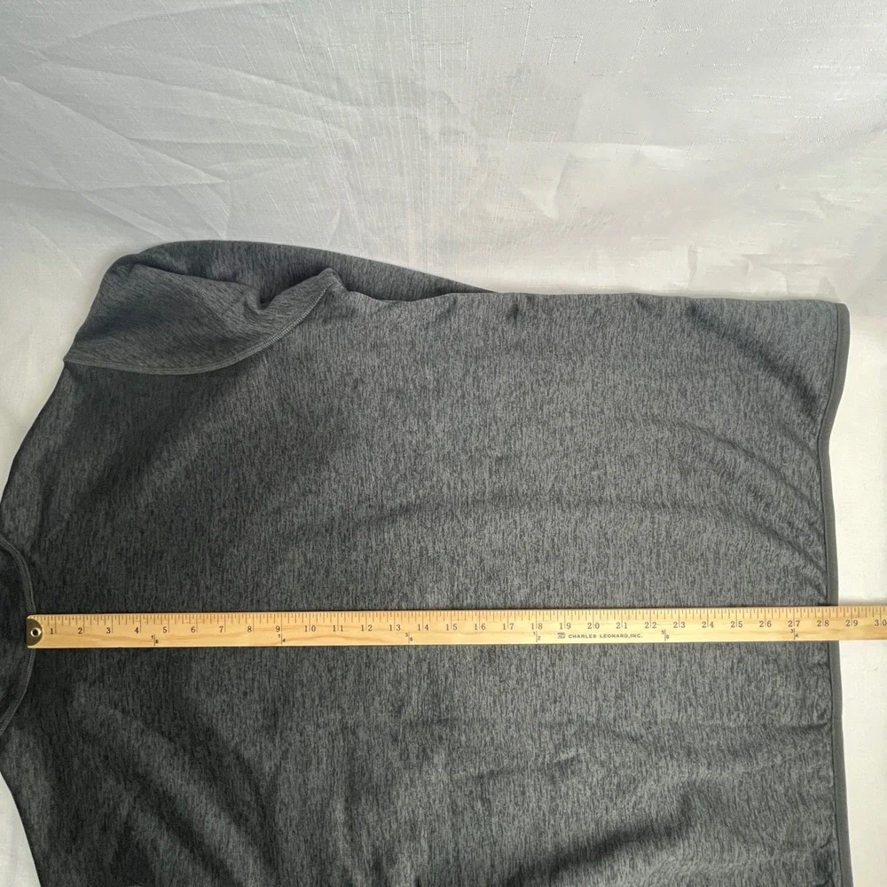 The North Face Skyline Half Zip Fleece Jacket Men XL Dark Grey Heather Logo‎ NWT